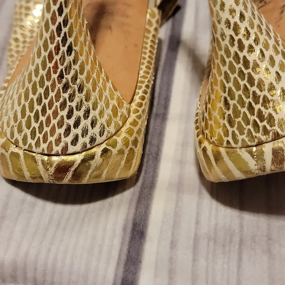 AERIN 4” stiletto  heel sandals, size 10